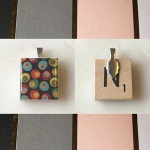 Interchangeable Scrabble piece pendant